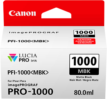 Canon PFI-1000MBK Atramentová náplň Matte Black (CF0545C001AA) 