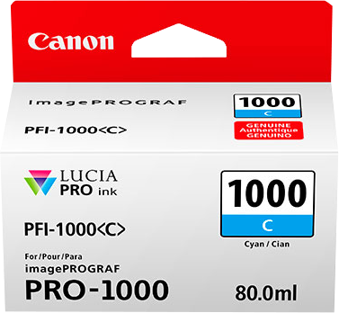 Canon PFI-1000C Atramentová náplň Cyan (CF0547C001AA) 