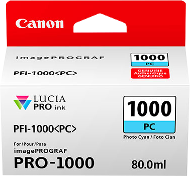 Canon PFI-1000PC Atramentová náplň Photo Cyan (CF0550C001AA) 