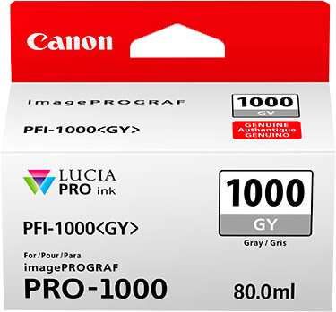 Canon PFI-1000GY Atramentová náplň Grey (CF0552C001AA) 