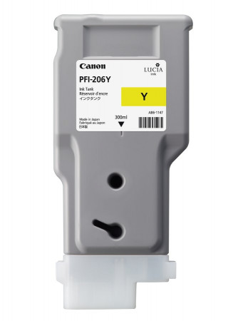 Canon PFI-206 Yellow atramentová náplň, 300ml (CF5306B001AA) 