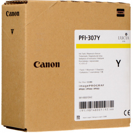 Canon PFI-307 Yellow atramentová náplň, 330ml (CF9814B001AA) 
